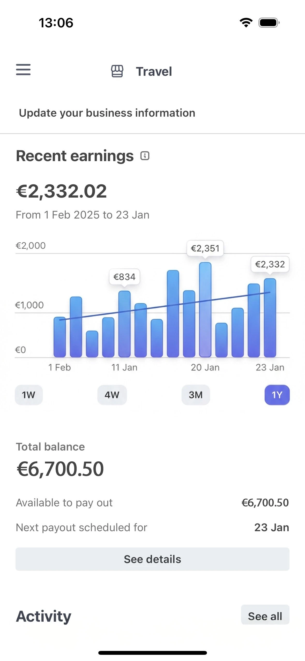 Beylo app finance dashboard